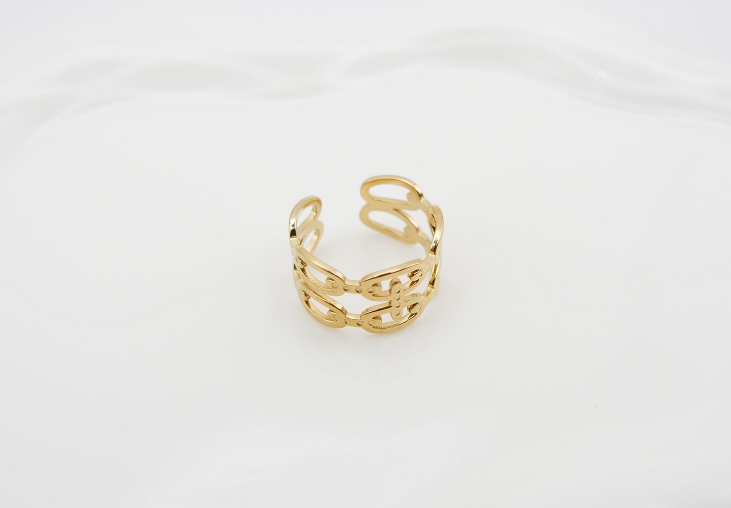 Bague Crush — Acier inoxydable 316L