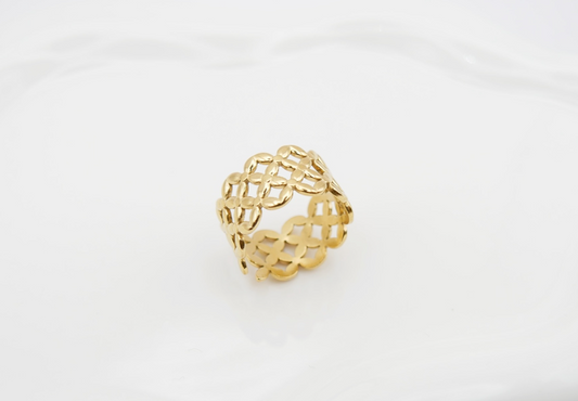 Bague Monogram — Acier inoxydable 316L