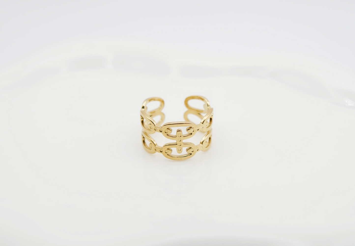 Bague Crush — Acier inoxydable 316L